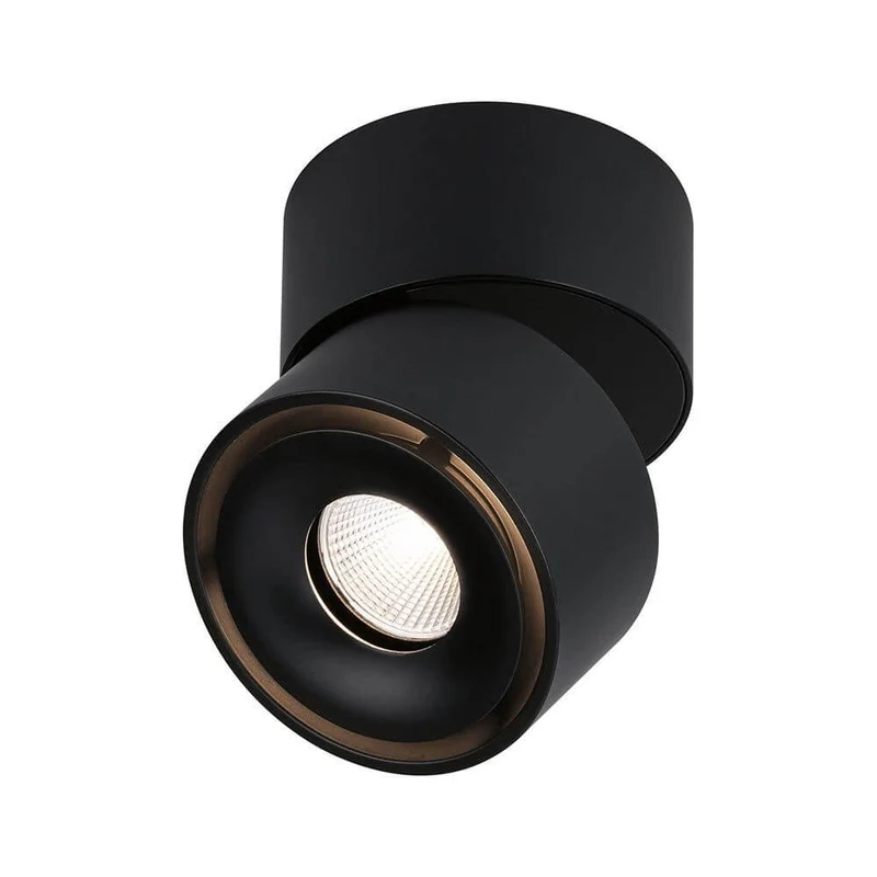 LED Decken Strahler Spircle Schwarz-Matt