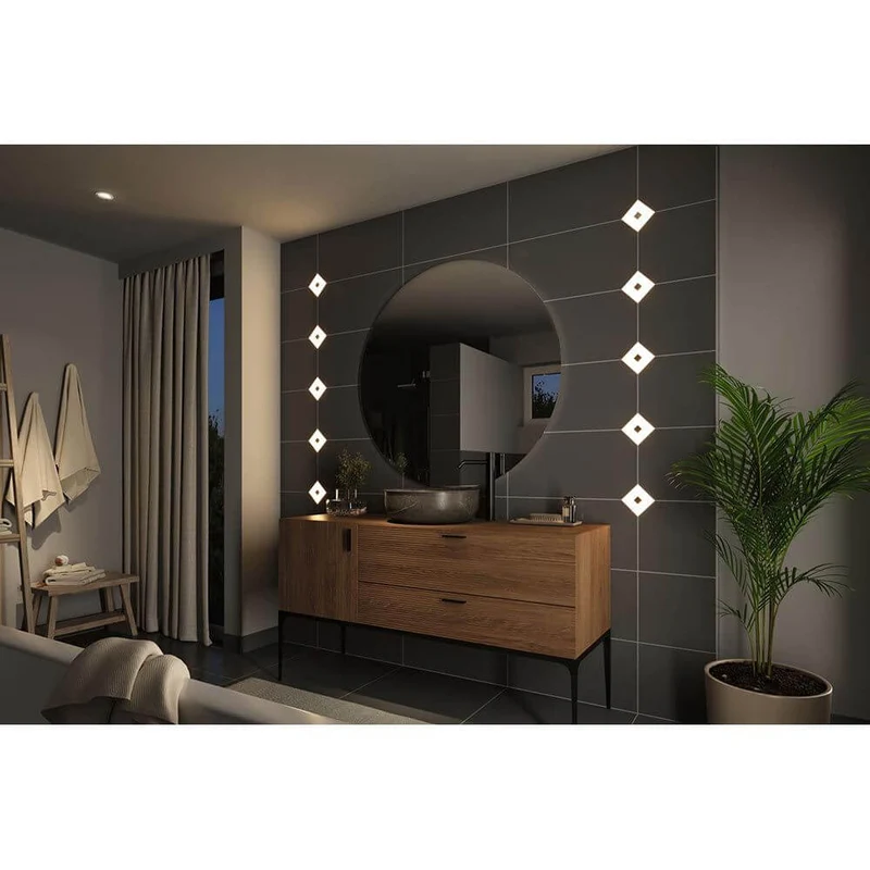 LumiTiles Kabel Square Warmweiß 0,7m Schwarz