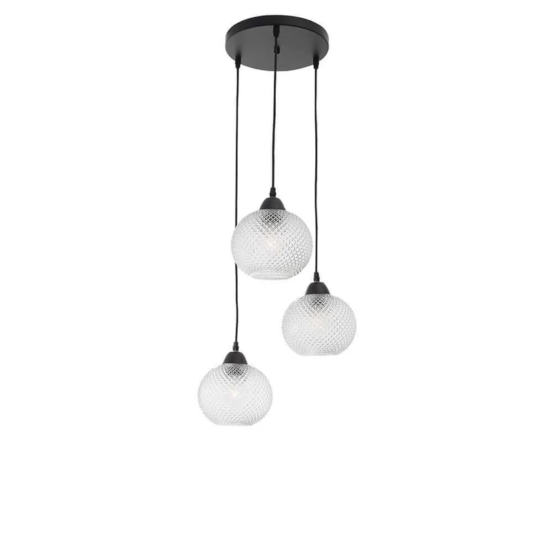 Vienti Pendelleuchte 3-flammig Glas