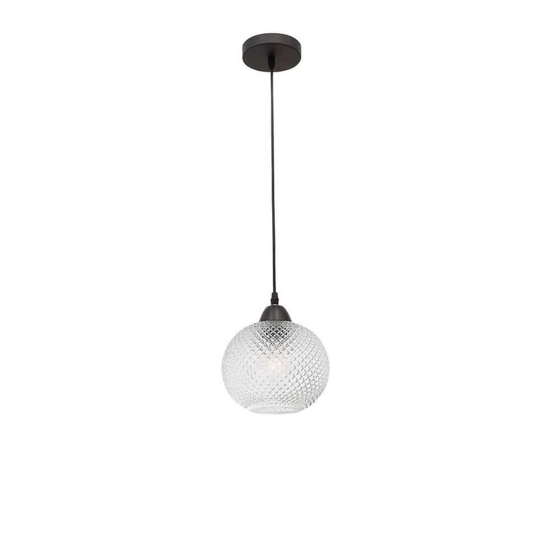 Vienti Glas-Pendellampe Ø 18cm Kugel