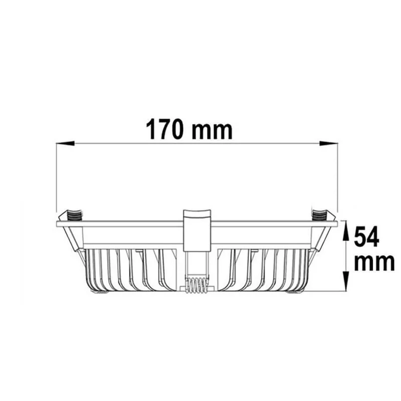 LED-Einbaustrahler Ugr<19 25W Dimmbar 3000K-4000K CRI90