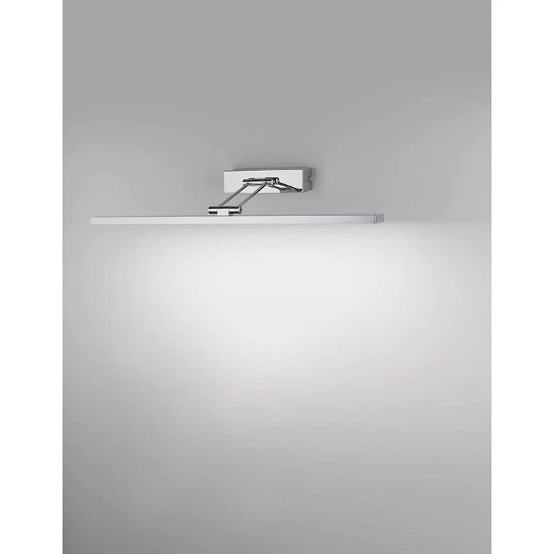 Rosa LED Bad Wandlampe Chrom
