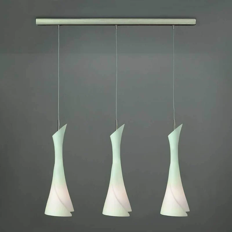 Zack Pendelleuchte Opalglas 3-flammig