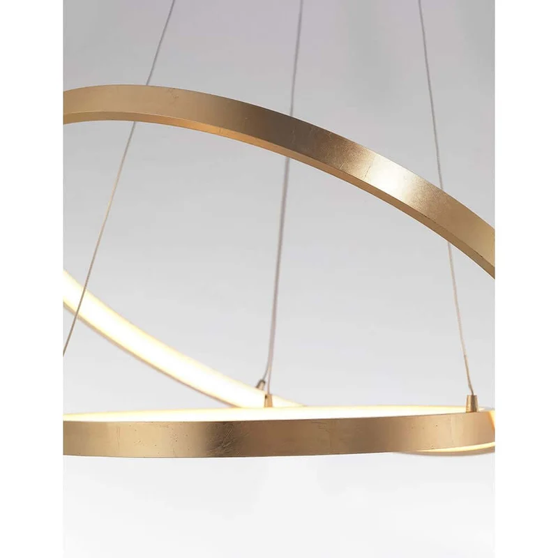 Leon LED Hängeleuchte Ø 60cm Gold