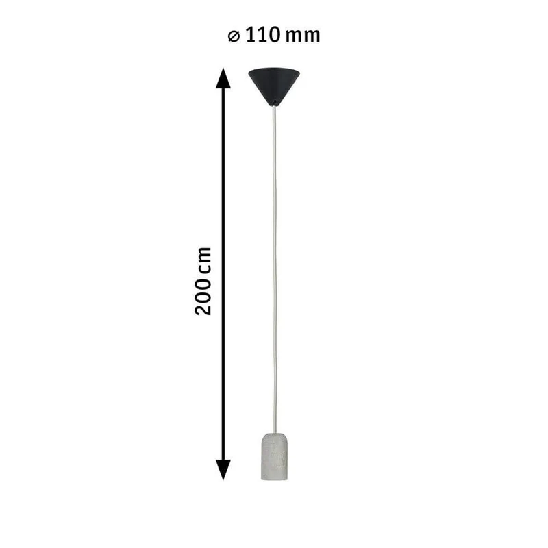 Neordic Pendelleuchte Jano Beton Grau