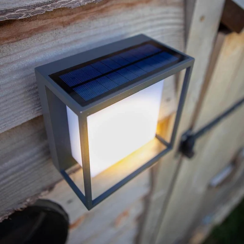 LED-Solar-Außenleuchte Curtis mit Bewegungsmelder