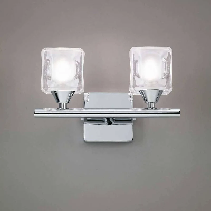 Doppel-Wandlampe Cuadrax Cristal