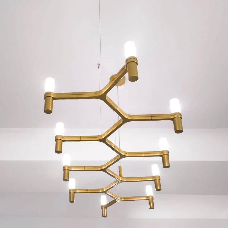 Nemo Crown Plana Linea Esstischlampe 10-flg. 168cm
