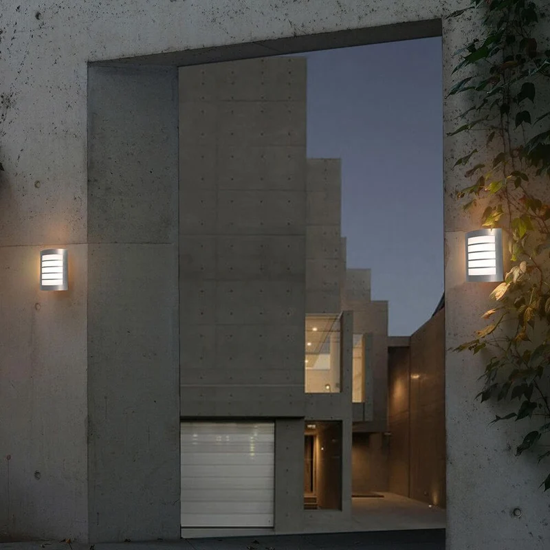 LED Außen-Wandleuchte Slim IP44 Edelstahl