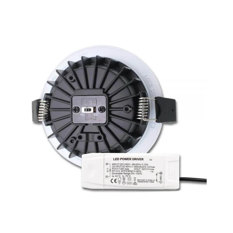 LED Einbaustrahler Sys-90 Basis ColorSwitch 3000K+4000K Dimmbar