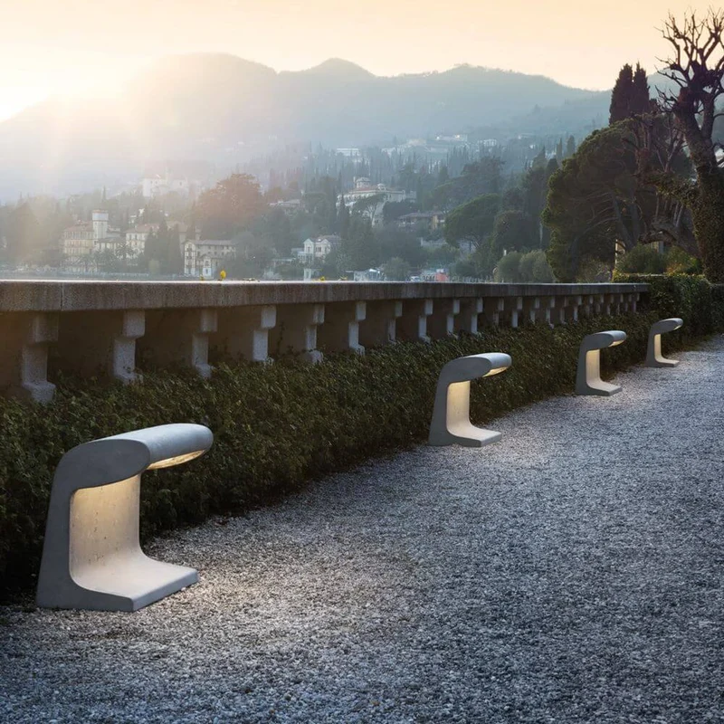 Nemo Borne Béton Grande Outdoor LED Stehlampe IP44
