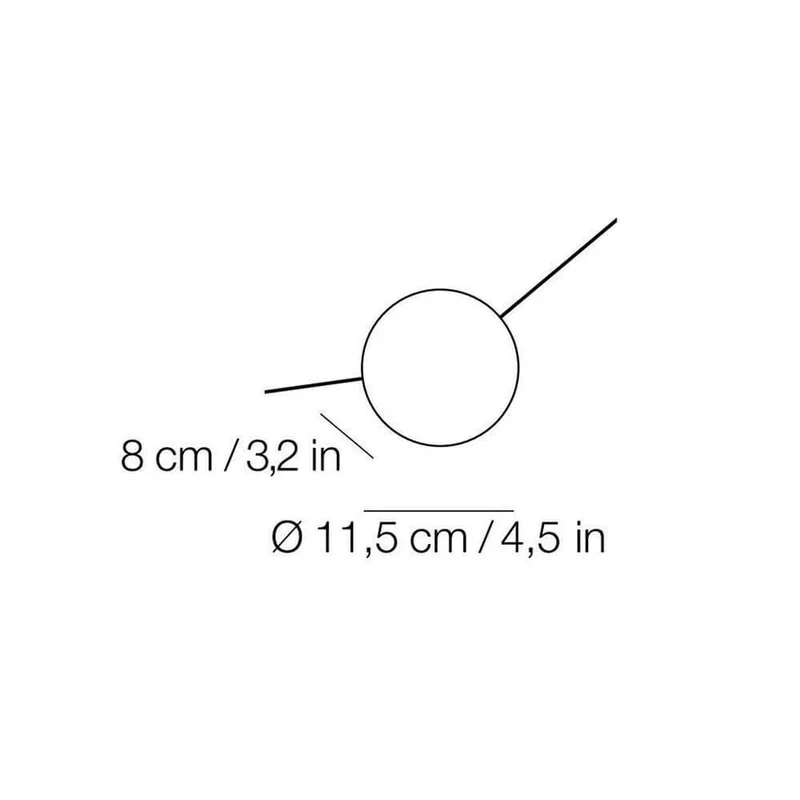 Kundalini LED-Wandleuchte Azou 7-flammig Dimmbar