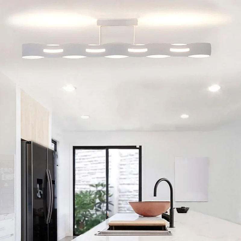 LED Deckenleuchte Wave 3-Stufen Dimmer Weiß