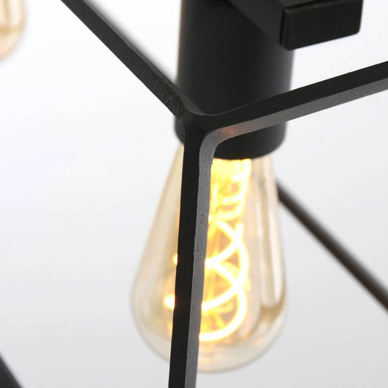 Industrie-Hängeleuchte Buckley Schwarz