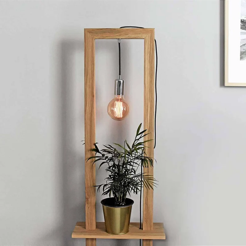 Stehlampe Monopod Eiche-Geölt
