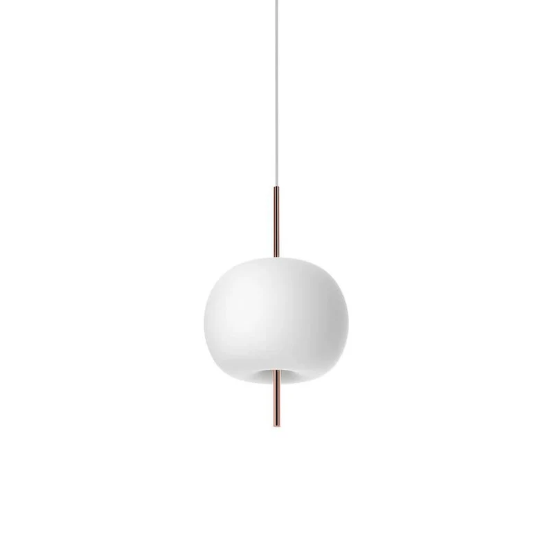 Kundalini Opalglas Pendelleuchte Kushi Ø 16cm