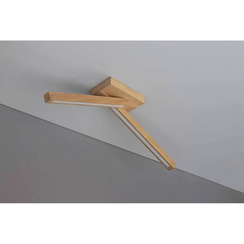 LED Deckenleuchte Linus Crossed 840lm Eiche-Geölt