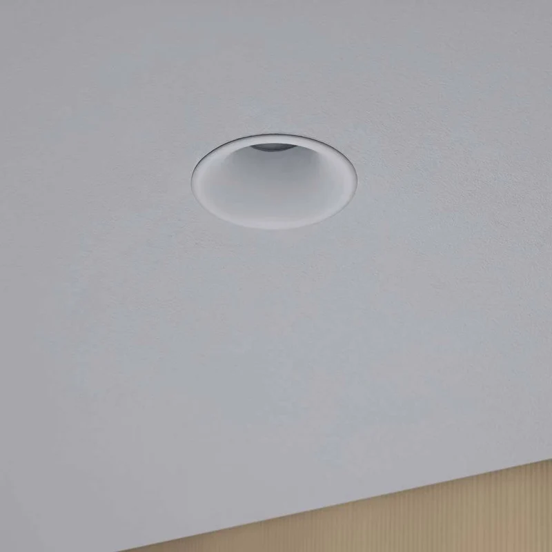 LED Einbauleuchten-Set Cymbal Coin starr Dimmbar 2700K IP44 Weiß