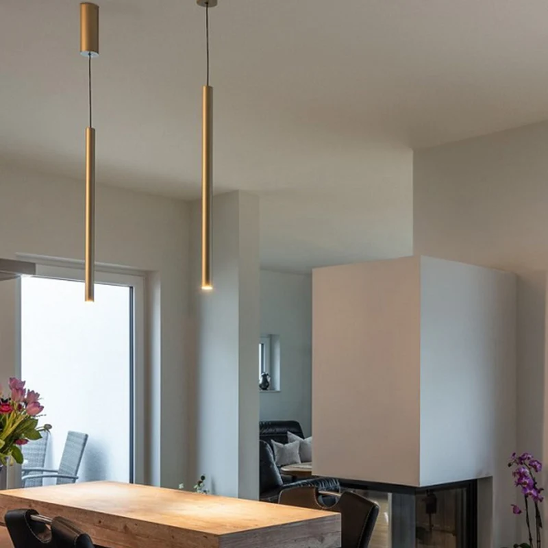 Helia 30 LED Pendelleuchte Messing Gebürstet Aufbau