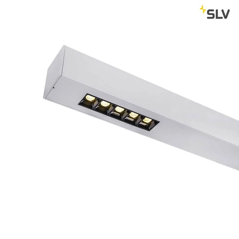 Q-Line LED Deckenaufbauleuchte 2m Silber 4000K