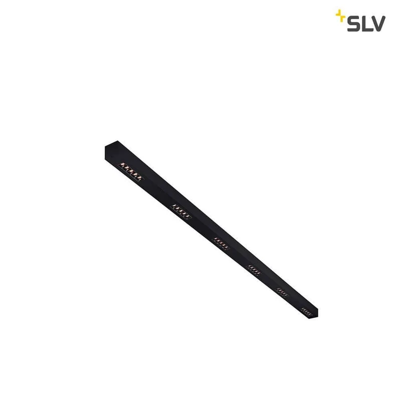 Q-Line LED Deckenaufbauleuchte 2m Schwarz 3000K