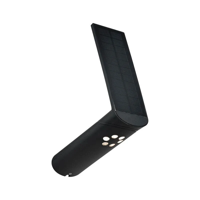 LED Solar-Wandlampe Ilias IP44 3000K Bewegungsmelder Anthrazit
