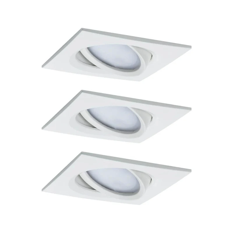 3er-Set LED Einbauleuchte Nova Plus Coin Dimmbar 2700K Weiß