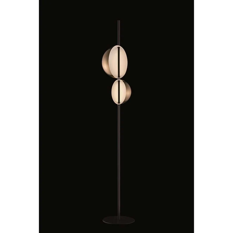 Oluce LED Stehleuchte Superluna Schwarz