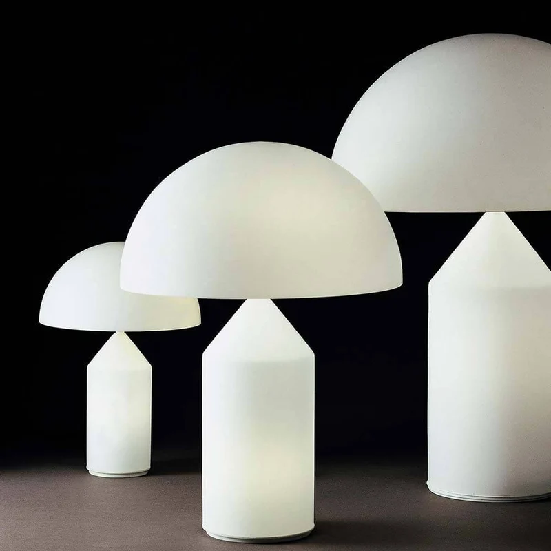 Oluce Tischleuchte Atollo 50 Opal