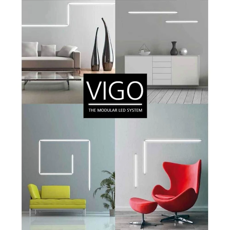 90°-Verbinder mit Kabeleinspeisung Vigo Nickel-Matt
