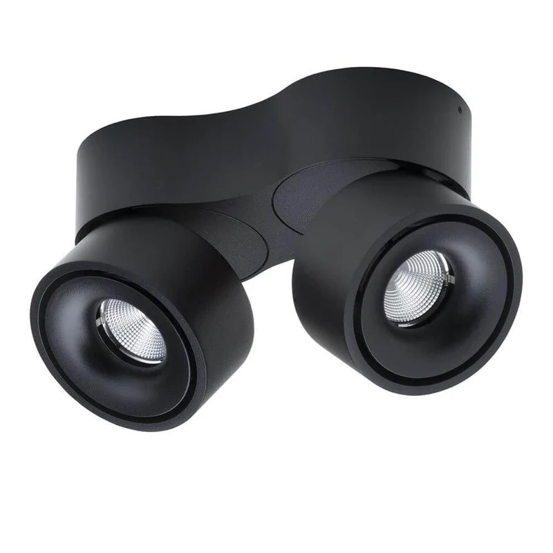 LED Deckenspot Simple 2x680lm Schwarz