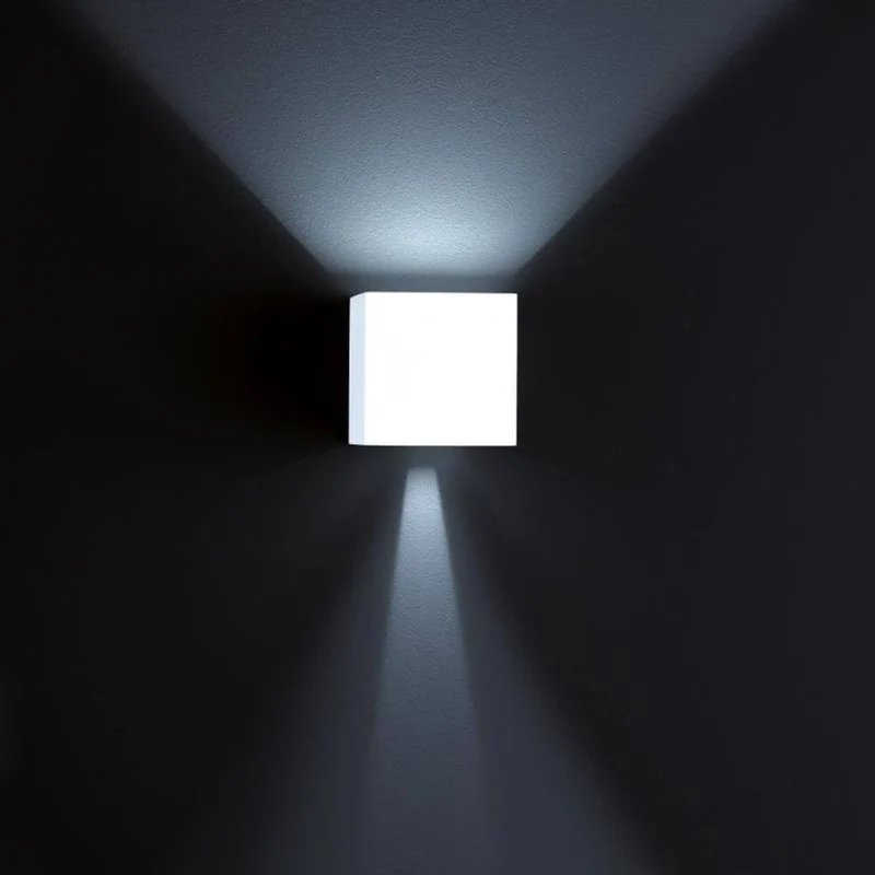 LED Außen-Wandleuchte Siri 44 - L IP54 Weiß