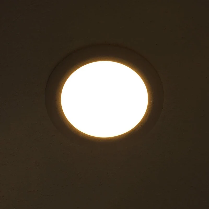 Indirektes Einbau LED-Panel 675lm Dimmbar Ø 15cm Warm Weiß