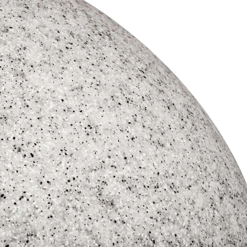 Gartenkugel in Steinoptik Ø 20cm IP65 mit Bodenspieß