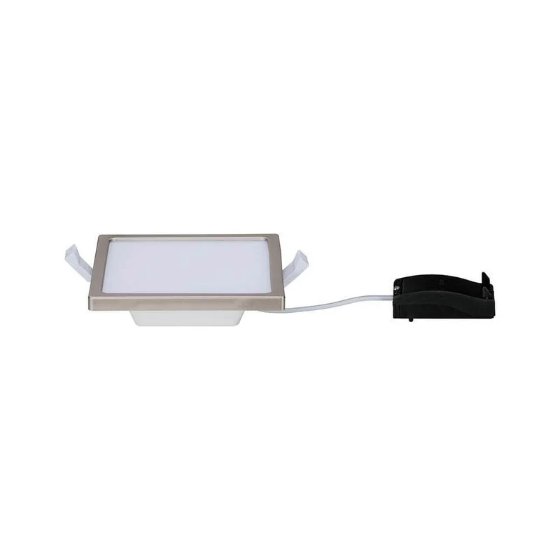 EBL Set Panel Areo eckig IP23 LED 1x8W 3000K 120x120mm Nickel-Matt