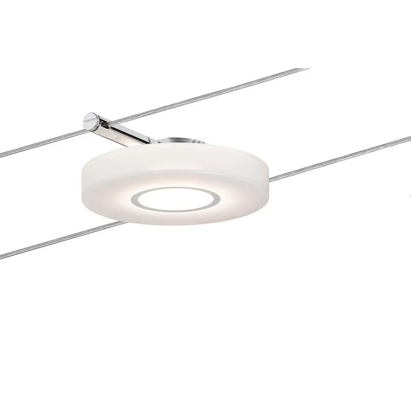 Seil-Leuchte LED 1x4W DiscLED I 12V DC Chrom Satin