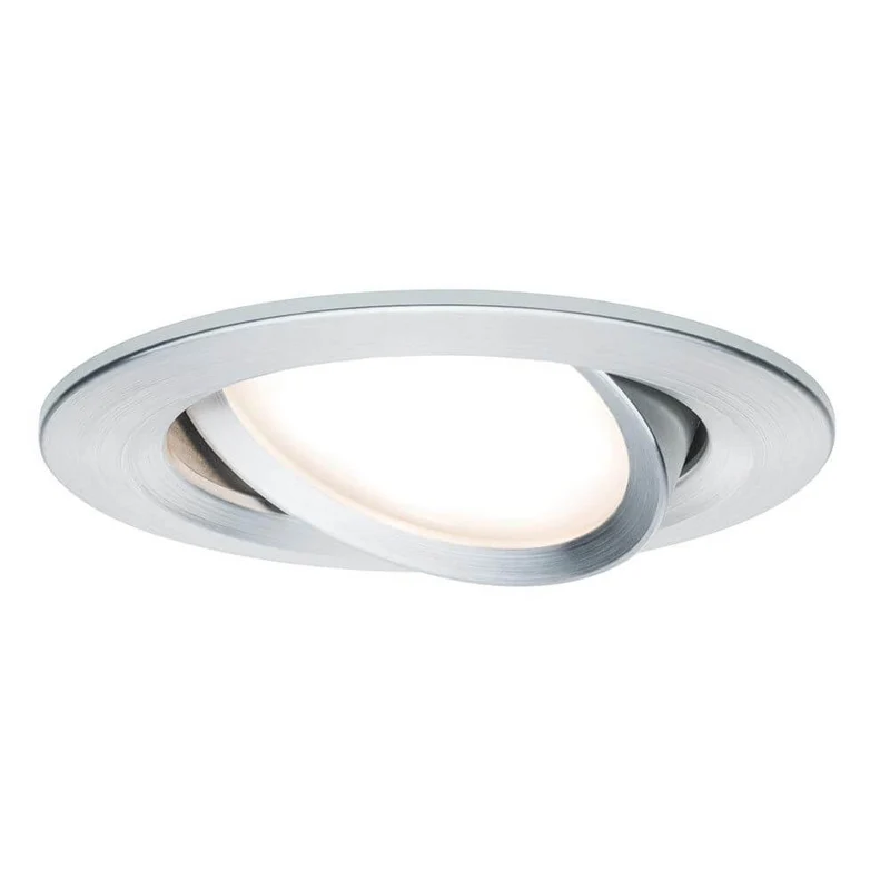 Einbauleuchte LED Coin Slim IP23 rund 6,8W Alu dimm- & schwenkbar