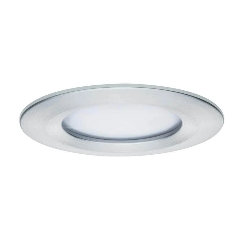 3er LED Einbauleuchten-Set Coin Slim IP44 rund 6,8W Alu Dimmbar