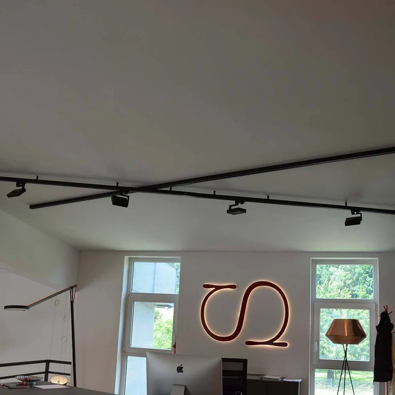 3-Phasen Pendelleuchten Adapter Schwarz