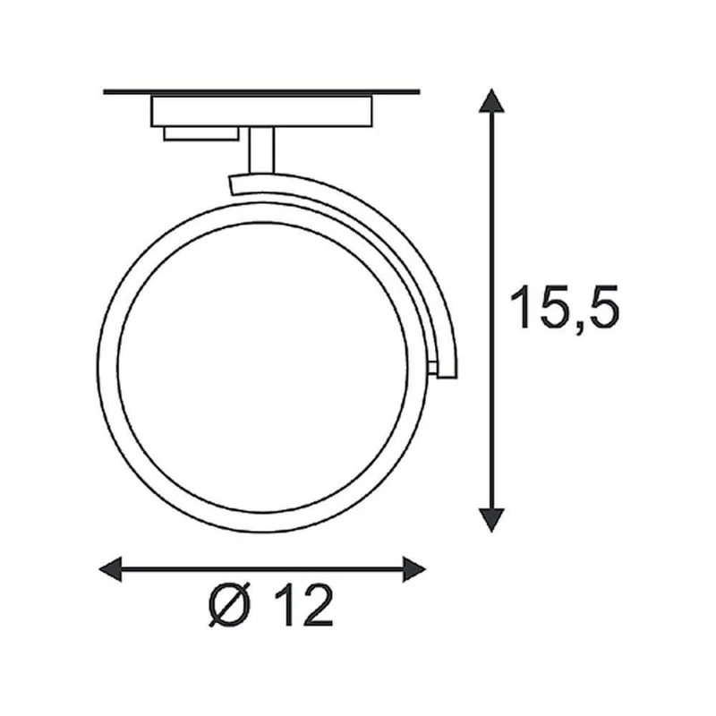 Kalu Track QPAR111 Leuchtenkopf weiß inkl. 1P.-Adapter