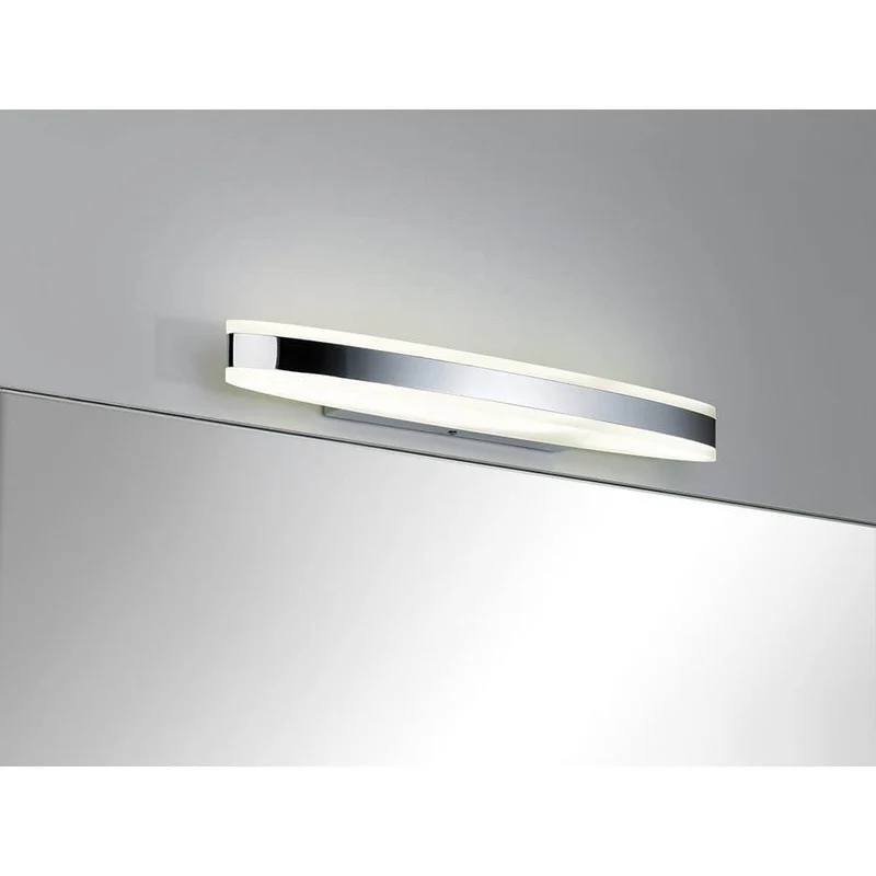 Wandleuchte Kuma IP44 LED 1x9W 500mm Chrom Weiß Acryl
