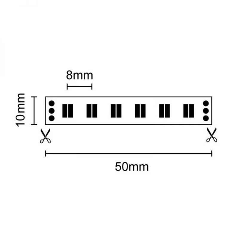 LED Strip 5m 8500lm 24V Weiß-dynamisch