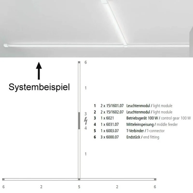 VIGO System LED-Linienmodul 150cm Alu-matt