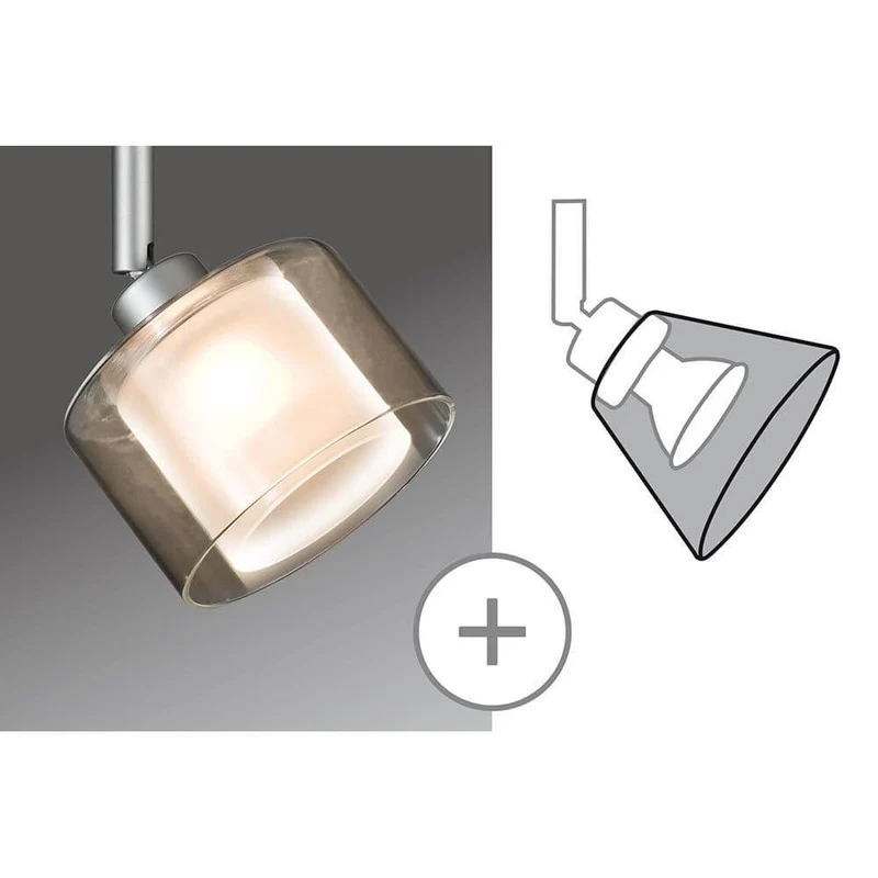 DecoSystems Deco Schirm Twice Klar Opak Glas