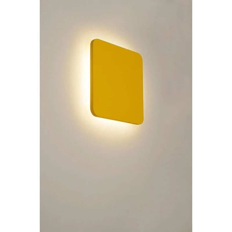 Plastra Square LED Wandleuchte 3000K Gips