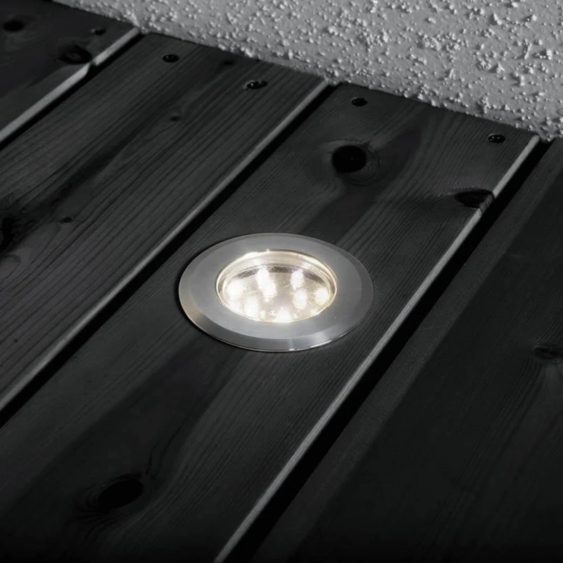 Mini LED Einbaustrahler 3er-Set IP44 Edelstahl