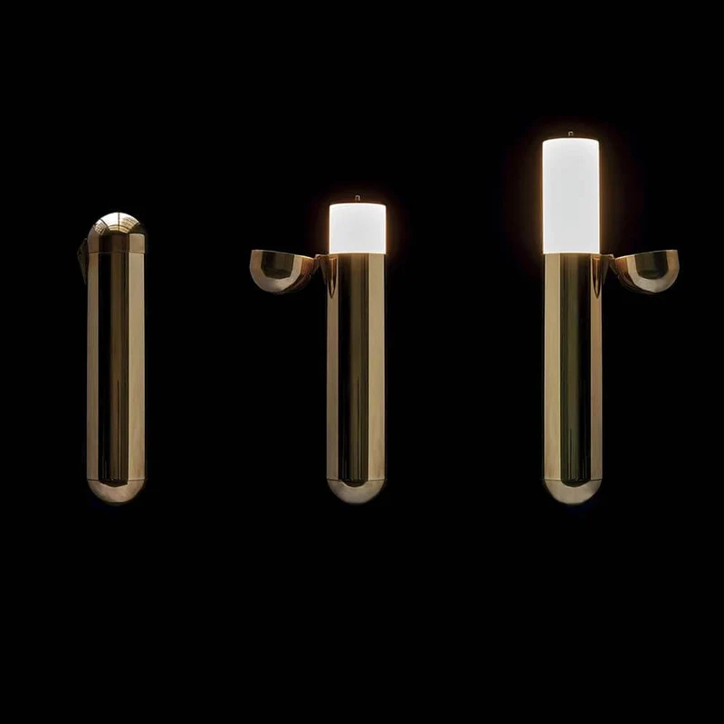 DCWéditions ISP LED Wandleuchte Messing