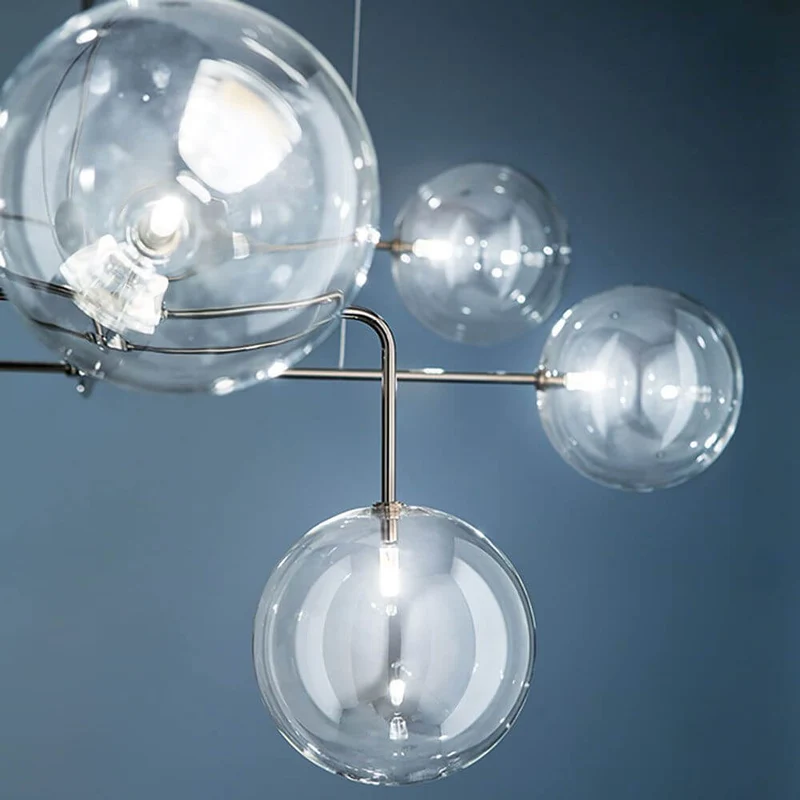 Essenza Esstischlampe Brosilikatglas Rund