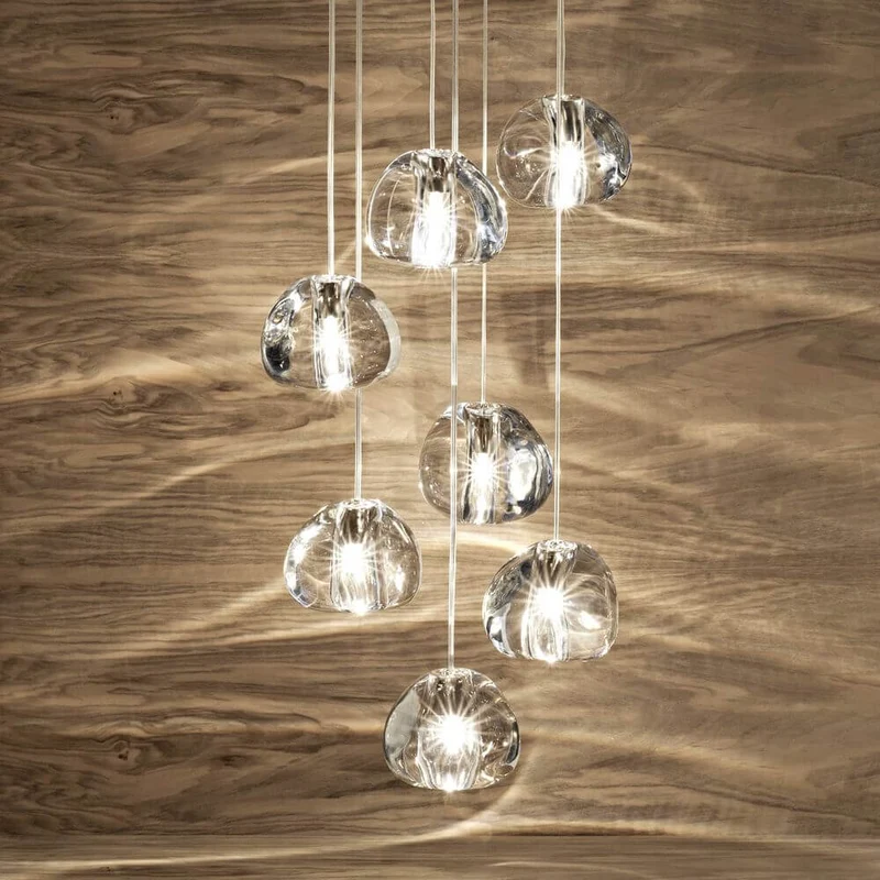 Terzani Mizu Design Hängeleuchte 7-flammig Ø 31cm