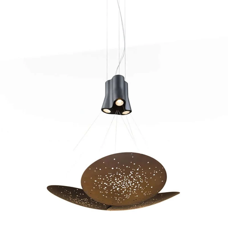 Fabbian Lens LED-Pendelleuchte 3-flammig Mini